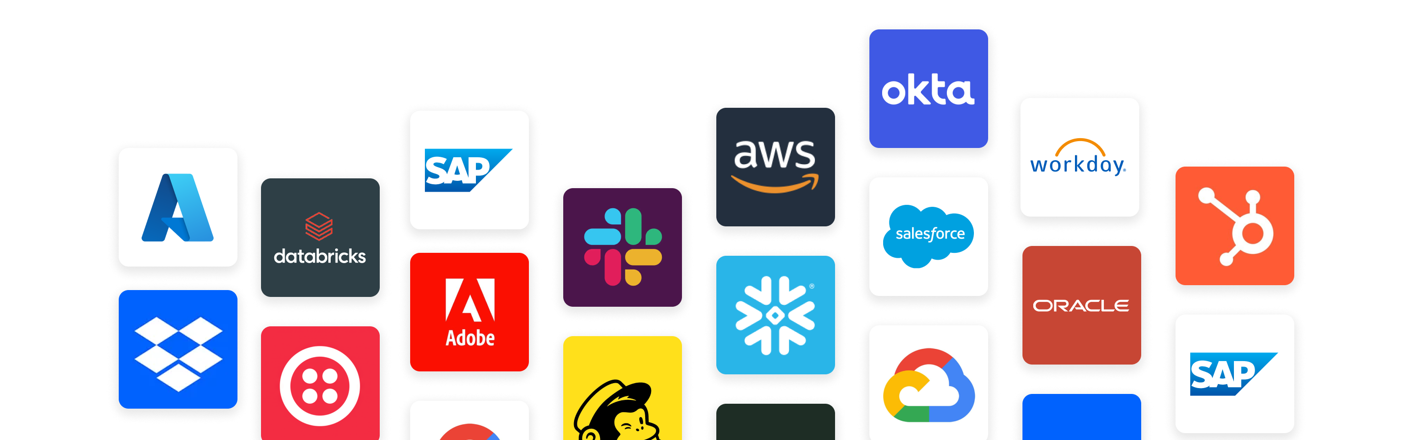 Logo lockup of OneTrust integration logos