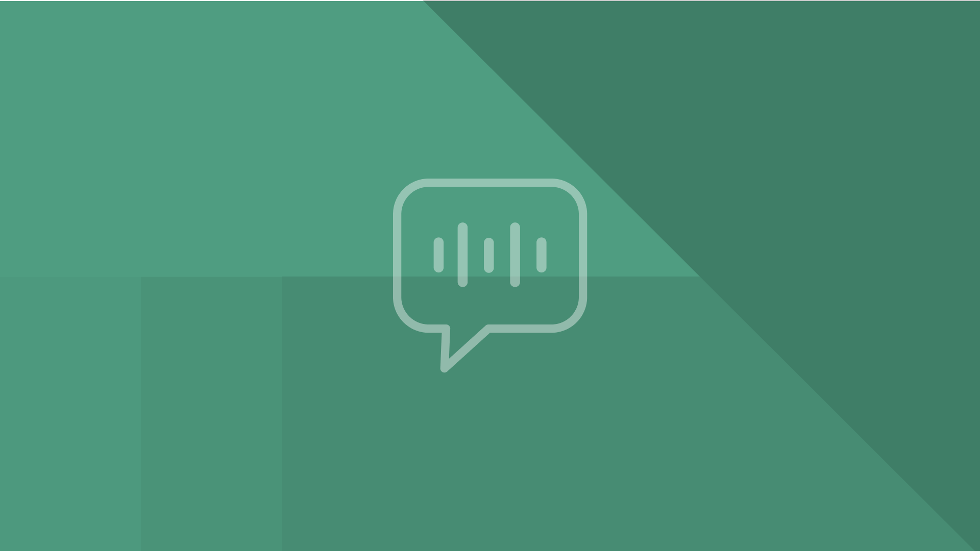 Chat bubble with sound wave